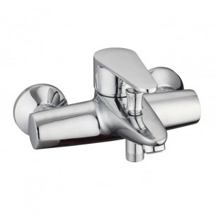 Смесител за вана и душ, едноръкоохватков, месинг, стенен, МАКЕНА - ЛОРЕНА