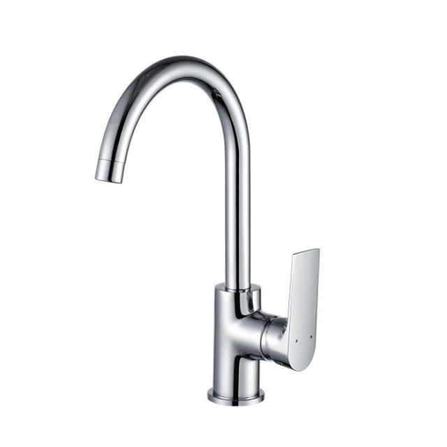 Смесител за кухня, едноръкохватков, месингов, стоящ, МАКЕНА- МОНИКА