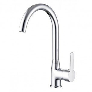 Смесител за кухня, едноръкохватков, месингов, стоящ, МАКЕНА- НИКОЛ